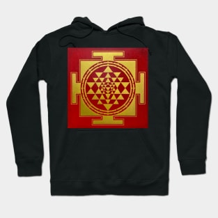 SHRI YANTRA RED Hoodie